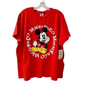 Boys Disney Red Mickey Mouse T-Shirt - NWT